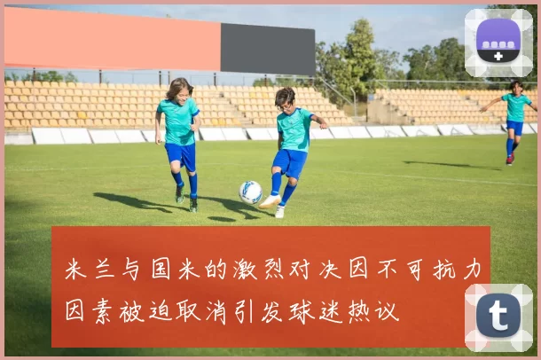 米兰与国米的激烈对决因不可抗力因素被迫取消引发球迷热议